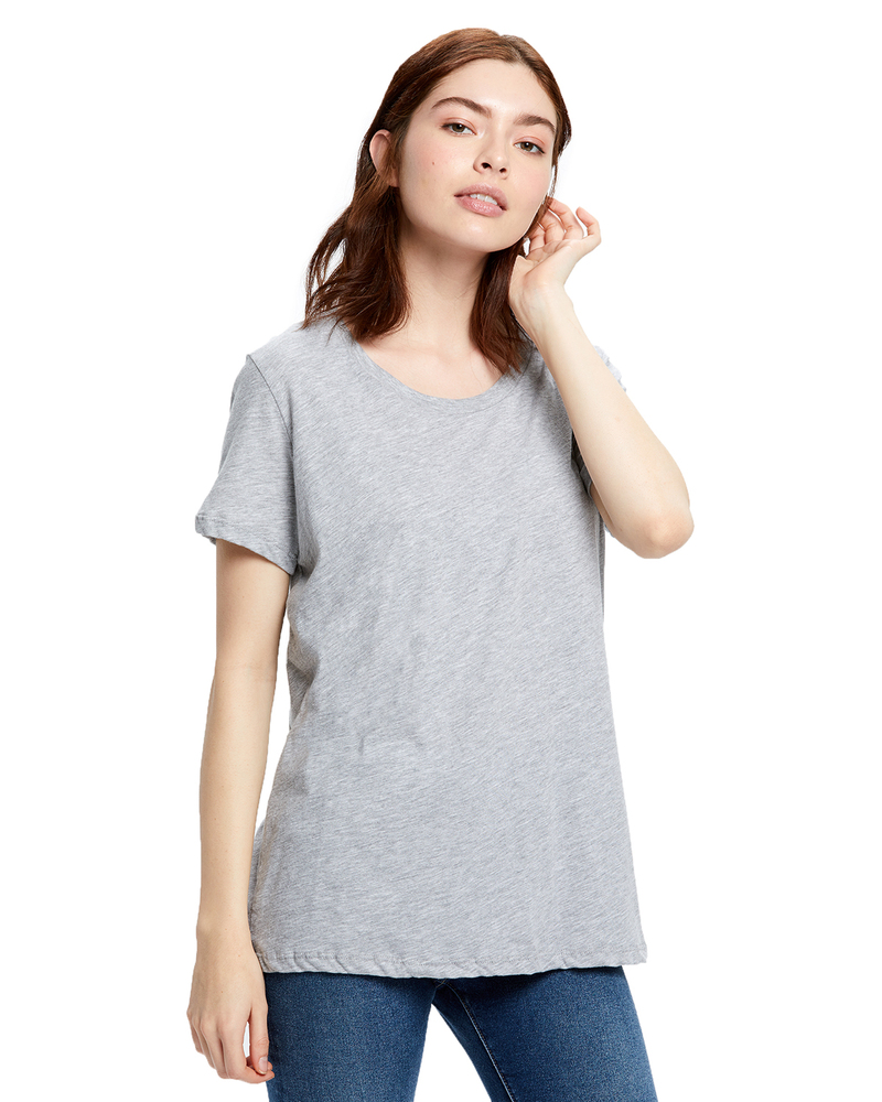 us blanks us115 ladies' short-sleeve loose fit boyfriend tee Front Fullsize