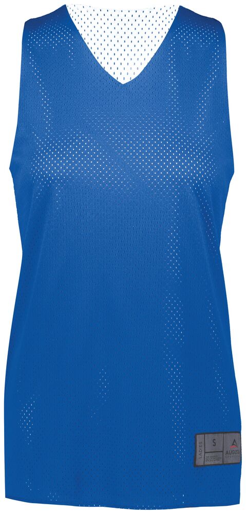 augusta sportswear 163 ladies tricot mesh reversible 2.0 jersey Front Fullsize