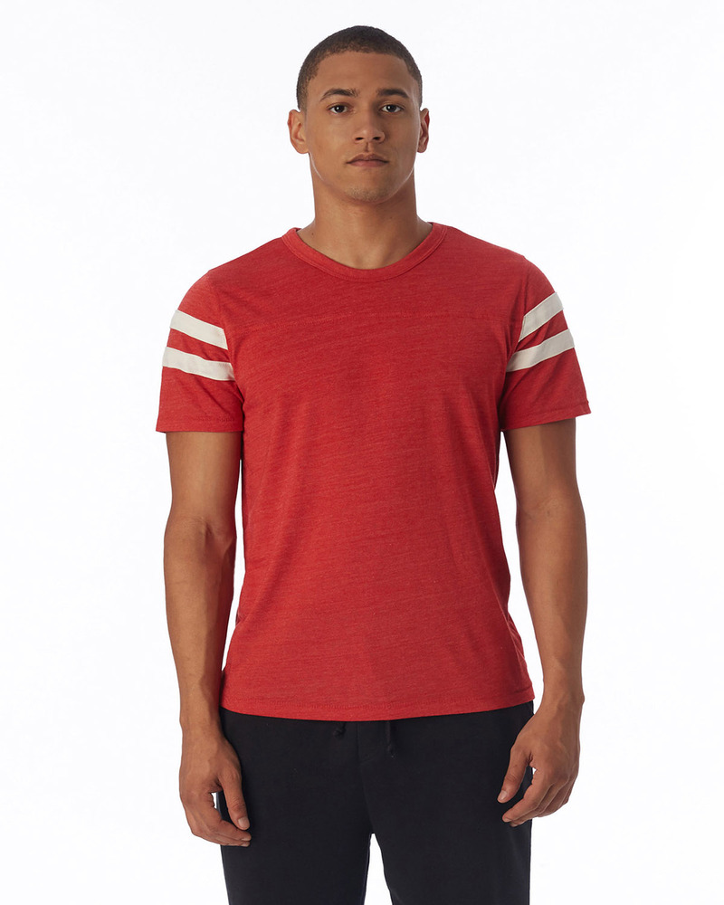 alternative 12150e1 unisex short-sleeve football eco-jersey™ t-shirt Front Fullsize