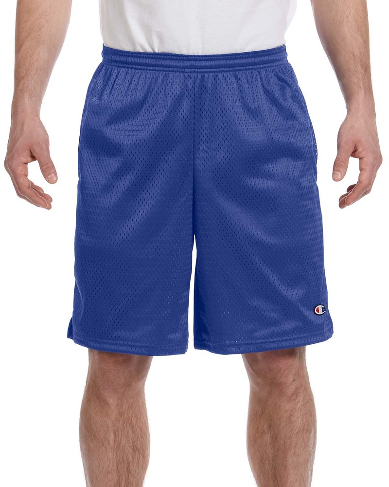 champion 81622 adult 3.7 oz. mesh short with pockets Front Fullsize