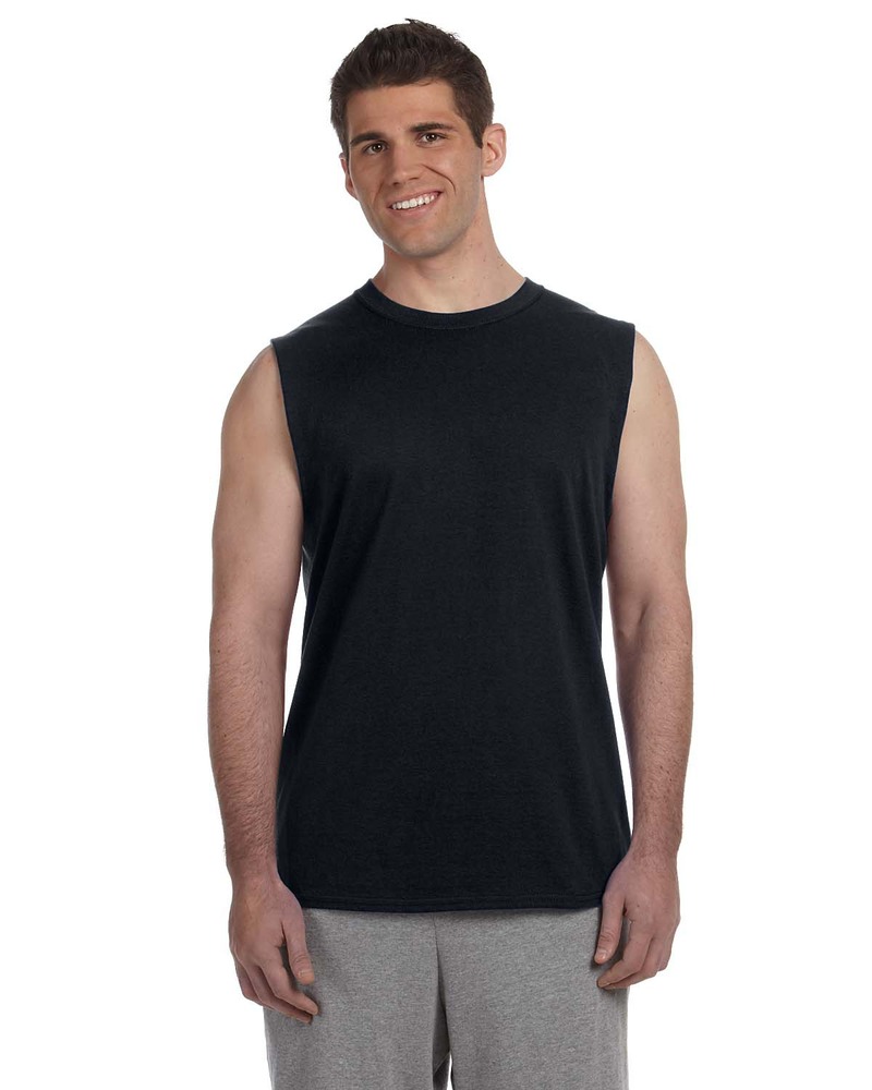 Gildan G270 Ultra Cotton ® Sleeveless T-Shirt Front Fullsize"