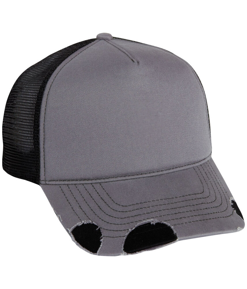 Mega Cap 6984 Distressed Trucker Cap Front Fullsize"