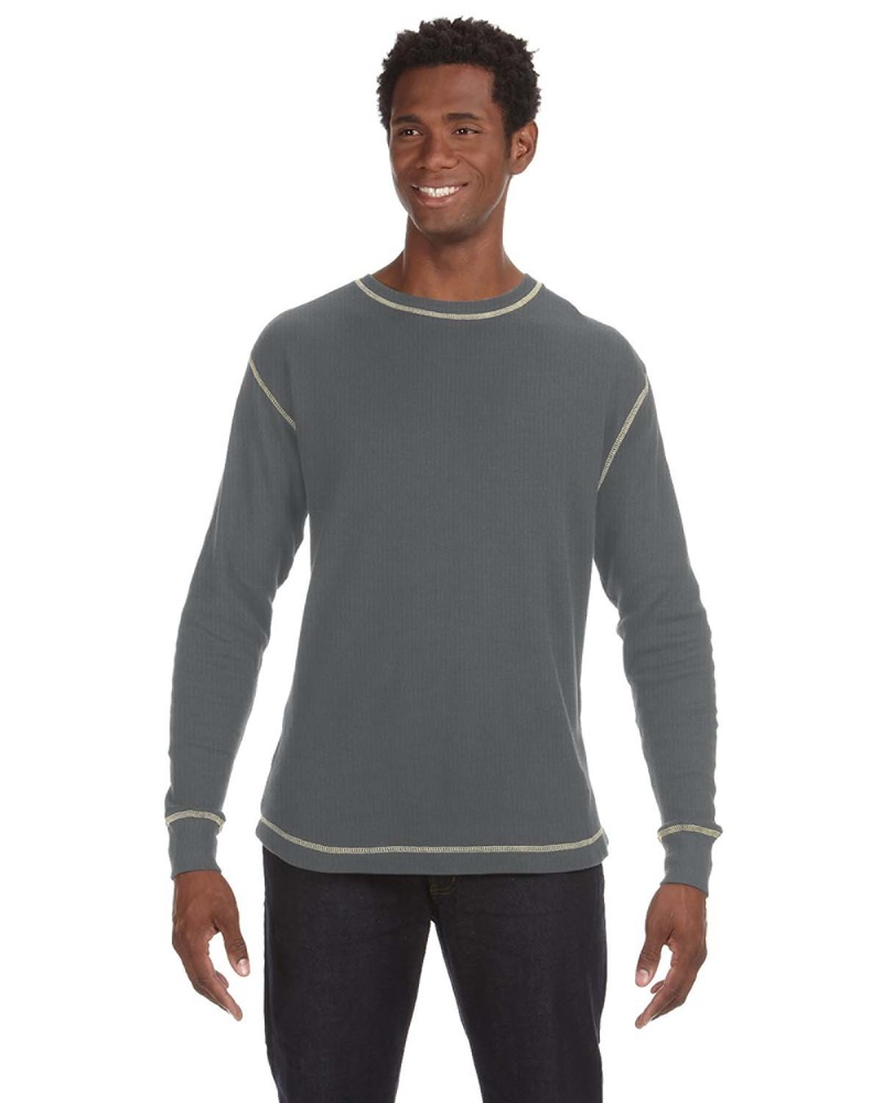 j america ja8238 men's vintage long-sleeve thermal t-shirt Front Fullsize