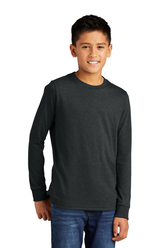 district dt132y youth perfect tri ® long sleeve tee Front Fullsize