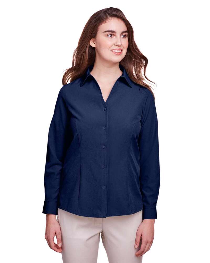 UltraClub UC500W Women's Bradley Performance Woven Shirt Front Fullsize"