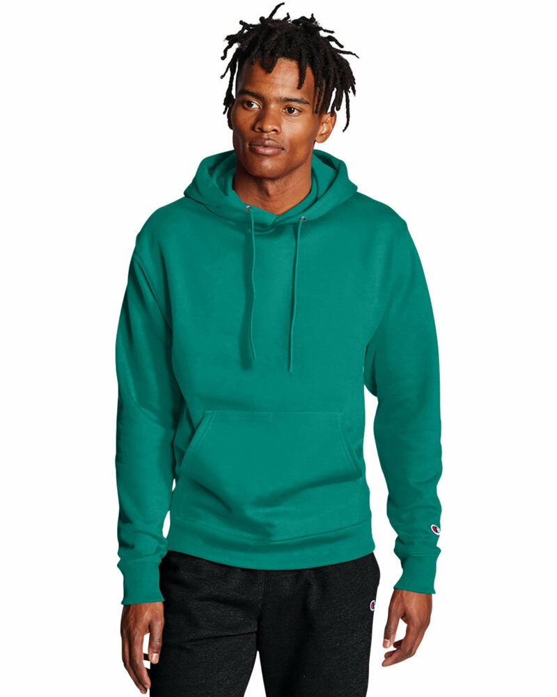 Champion S700 Adult Powerblend® Pullover Hooded Sweatshirt Front Fullsize"