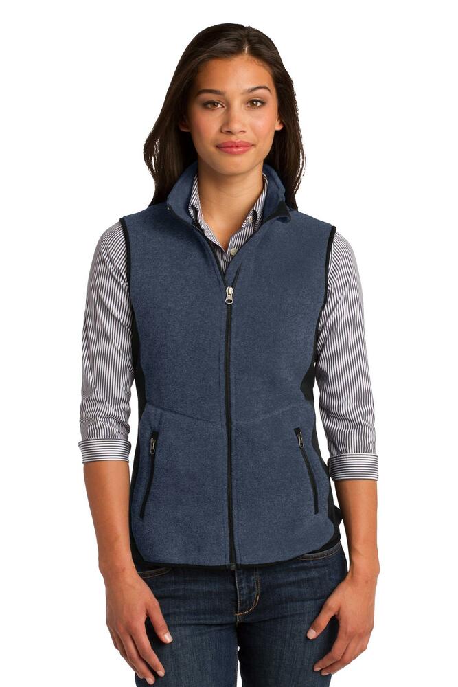 port authority l228 ladies r-tek ® pro fleece full-zip vest Front Fullsize