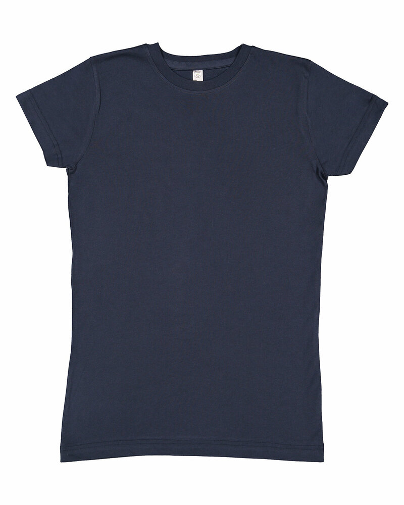 LAT 3616 Ladies Fitted Fine Jersey Tee Front Fullsize"