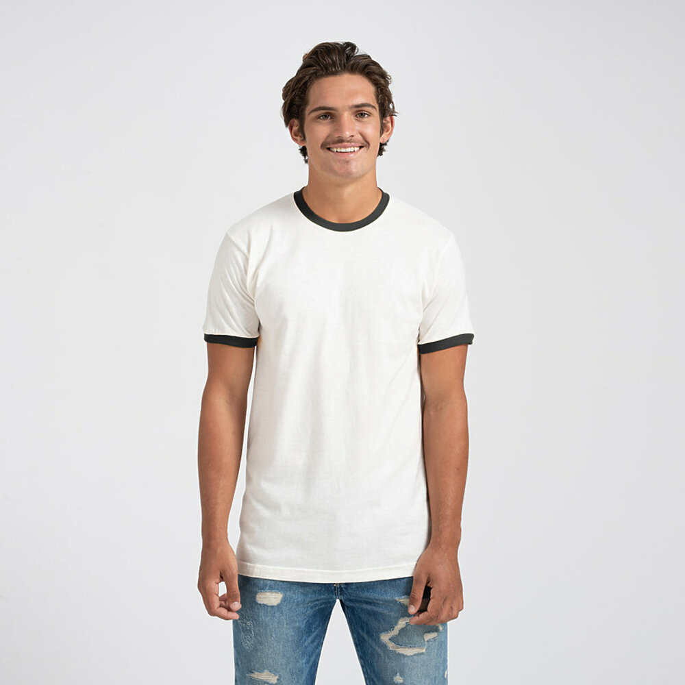 Tultex 246 Unisex Jersey Ringer Tee Front Fullsize"