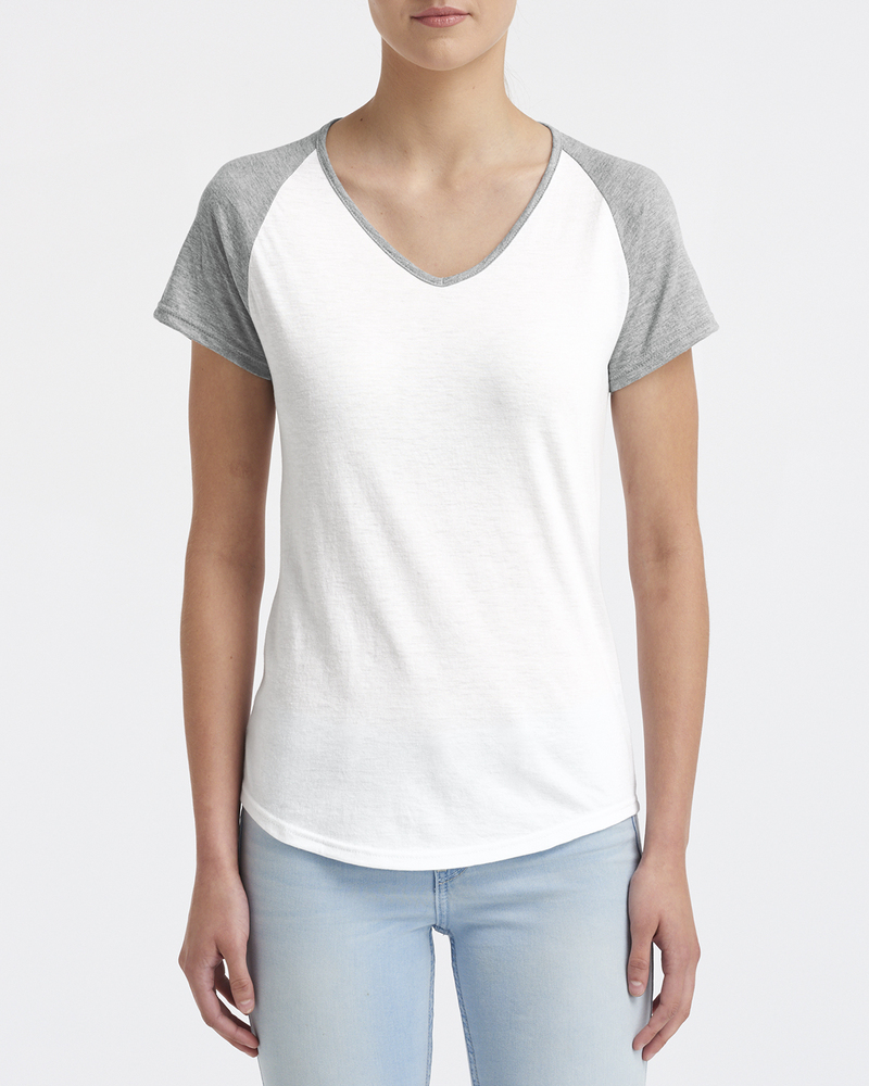anvil 6770vl ladies' tri-blend raglan t-shirt Front Fullsize