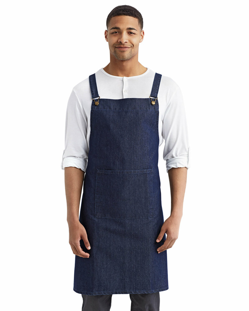 artisan collection by reprime rp129 cross back barista apron Front Fullsize