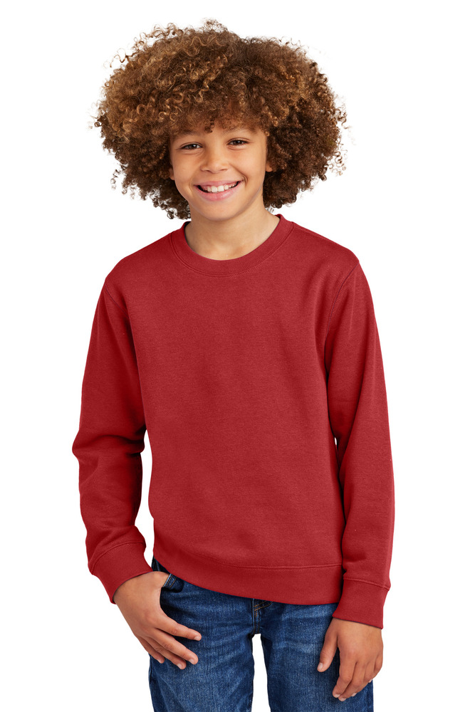 District DT6104Y Youth V.I.T. ™ Fleece Crew Front Fullsize"