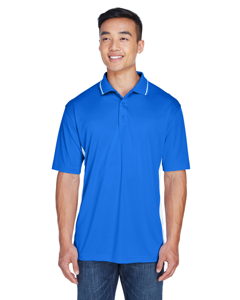 UltraClub 8406 Men's Cool & Dry Sport Two-Tone Polo Front Fullsize"