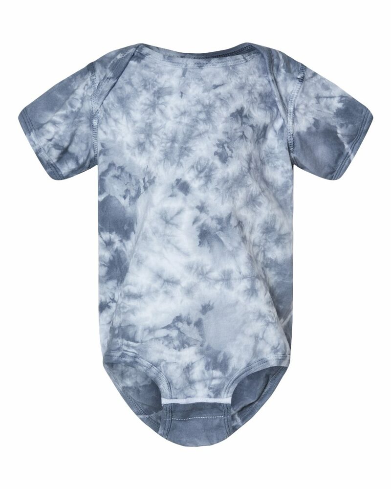 dyenomite 340cr infant crystal tie-dyed onesie Front Fullsize