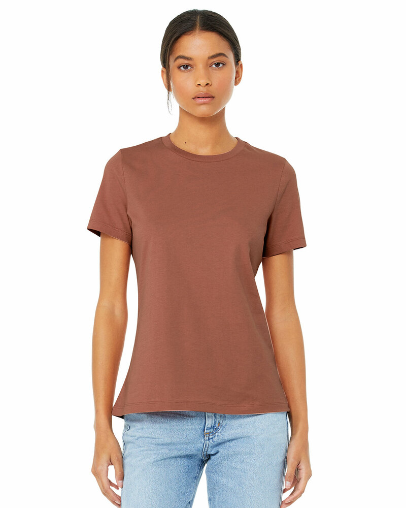 Bella + Canvas B6400 Ladies' Relaxed Jersey Short-Sleeve T-Shirt Front Fullsize"