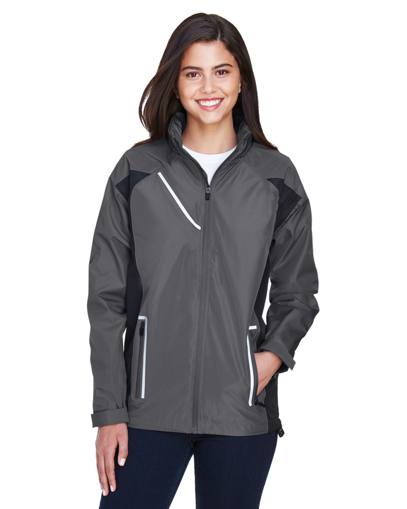 team 365 tt86w ladies' dominator waterproof jacket Front Fullsize