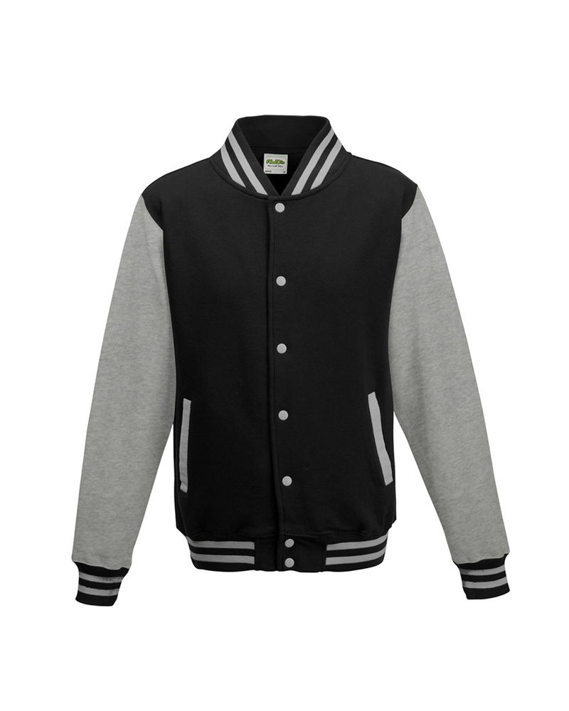 Just Hoods By AWDis JHA043 Men's 80/20 Heavyweight Letterman Jacket Front Fullsize"