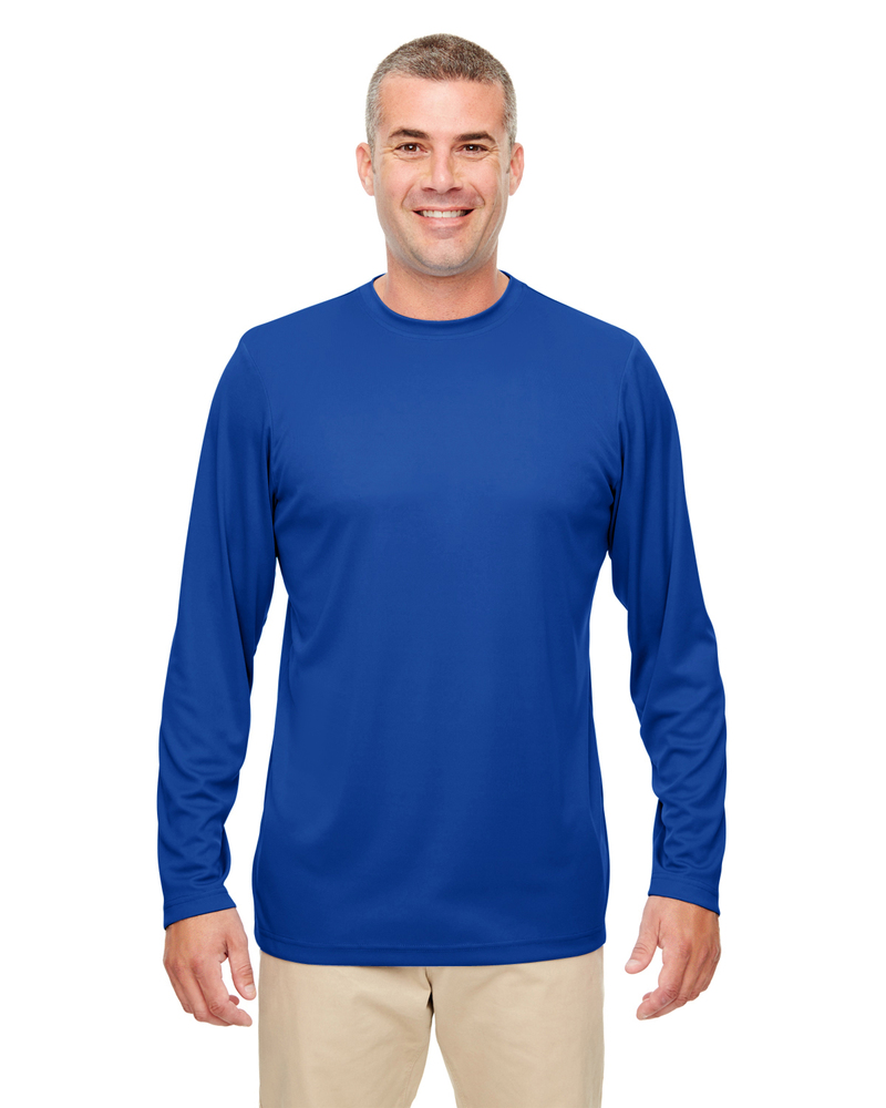 UltraClub 8622 Cool & Dry Sport Performance Long Sleeve T-Shirt Front Fullsize"