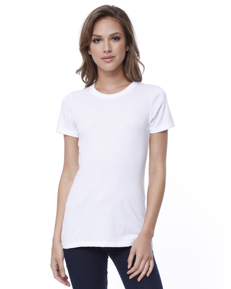 StarTee ST1210 Ladies' Cotton Crew Neck T-shirt Front Fullsize"