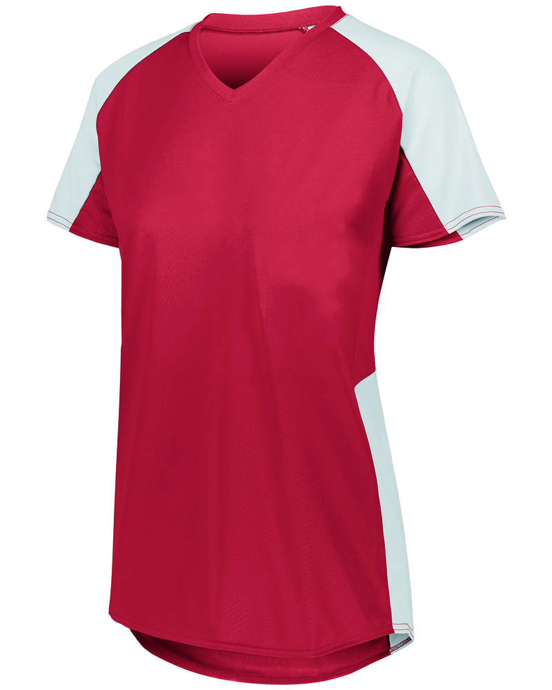 augusta sportswear 1523 girls cutter jersey t-shirt Front Fullsize