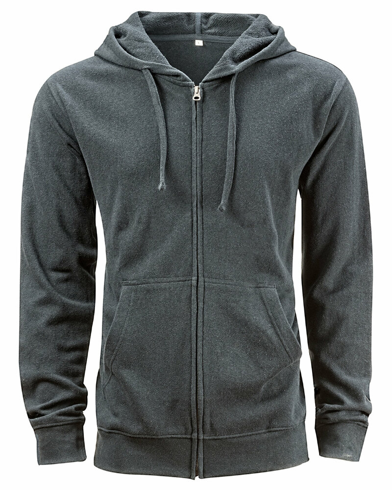econscious ec5980 unisex hemp hero full-zip hooded sweatshirt Front Fullsize