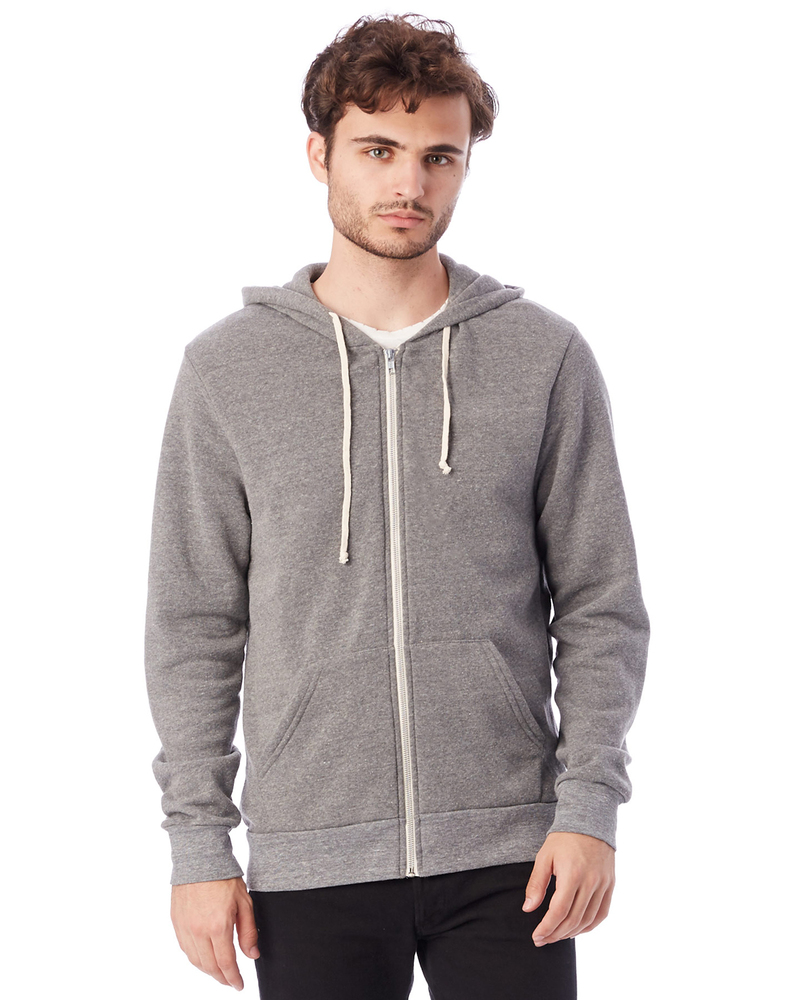 alternative aa9590 rocky eco ™ -fleece zip hoodie Front Fullsize