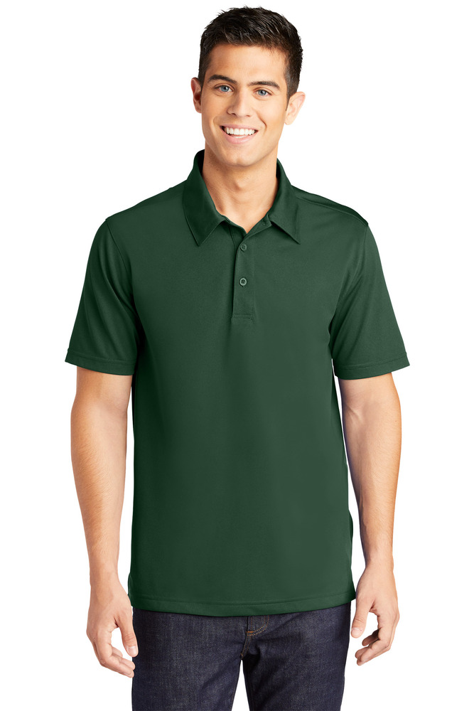 sport-tek st690 posicharge ® active textured polo Front Fullsize