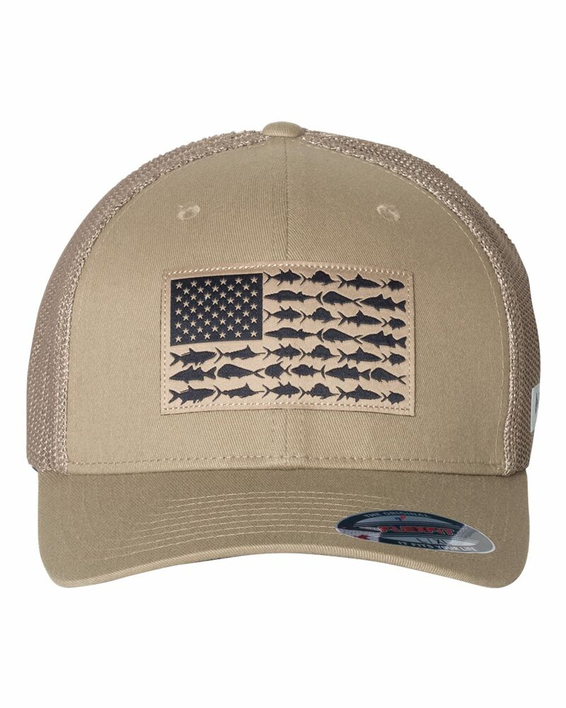 columbia 183681 pfg fish flag mesh™ flexfit® cap Front Fullsize