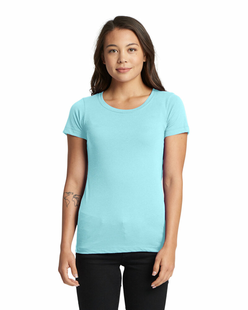 Next Level Ladies' Ideal T-Shirt – Soft, Classic Fit Tee In Red, Size Medium - View #7