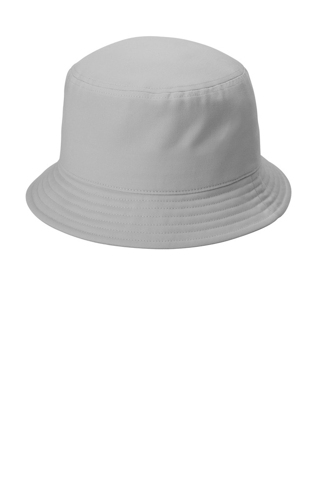 port authority c976 twill short brim bucket hat Front Fullsize