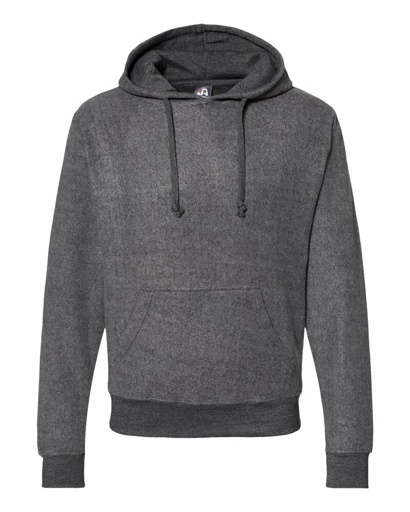 j america 8709 unisex flip side pullover hooded sweatshirt Front Fullsize