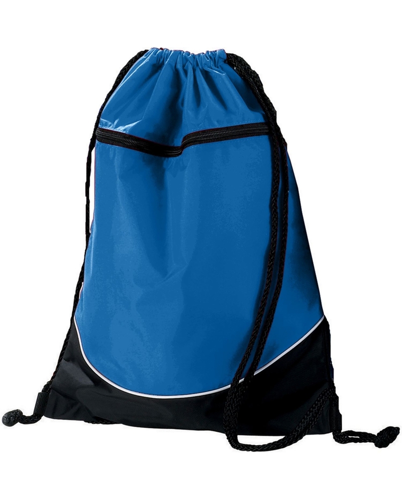 augusta sportswear 1920 tri-color drawstring backpack Front Fullsize