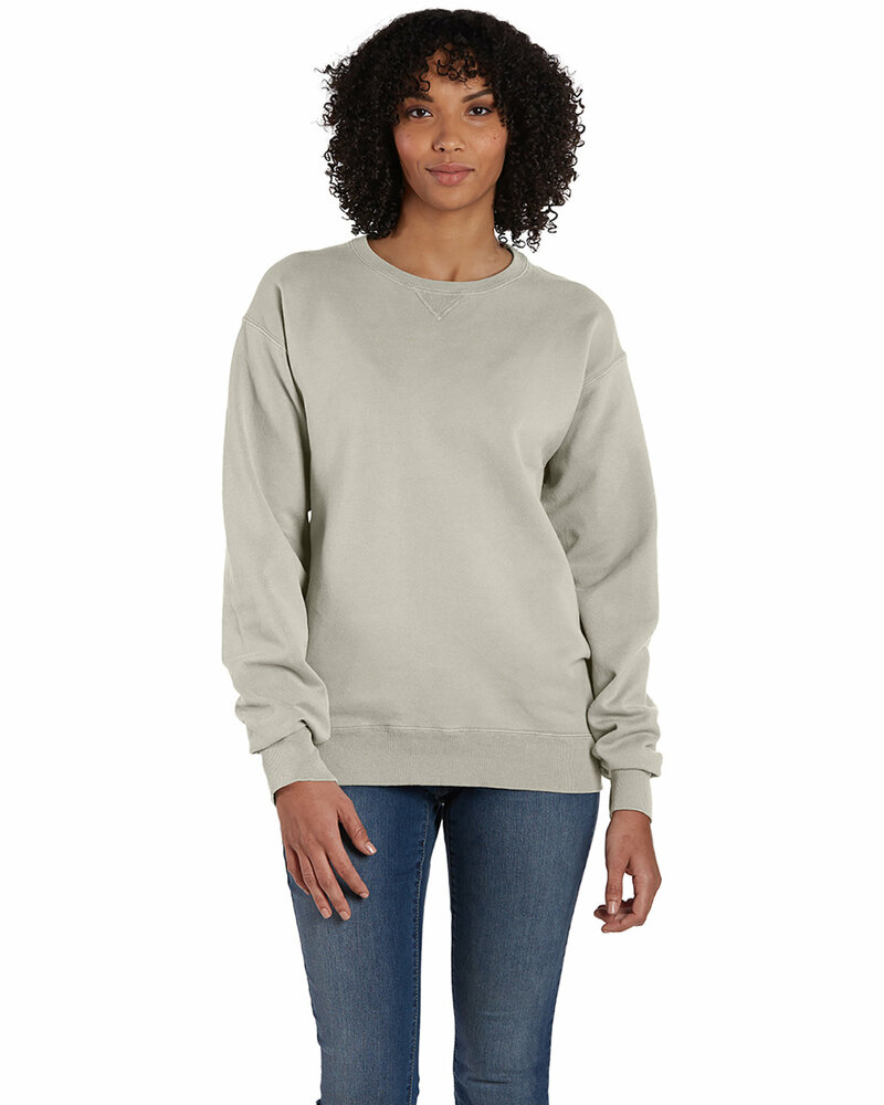 comfortwash by hanes gdh400 unisex crew sweatshirt Front Fullsize