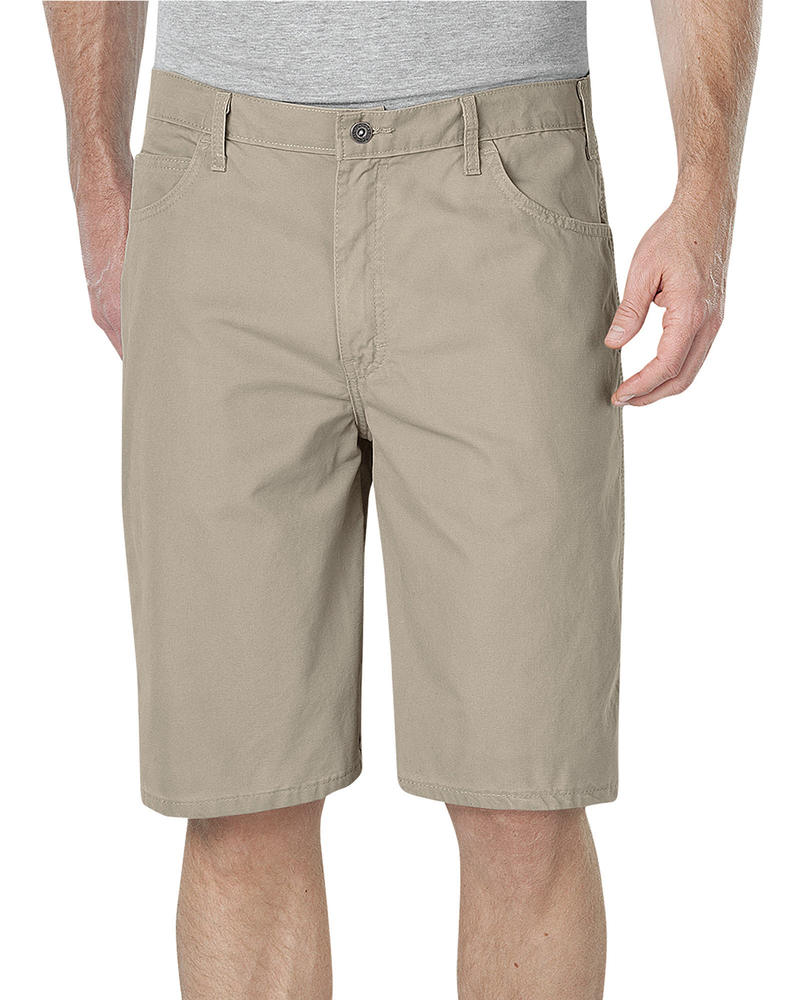 dickies dx250 men's 11" relaxed fit lightweight duck carpenter short Front Fullsize