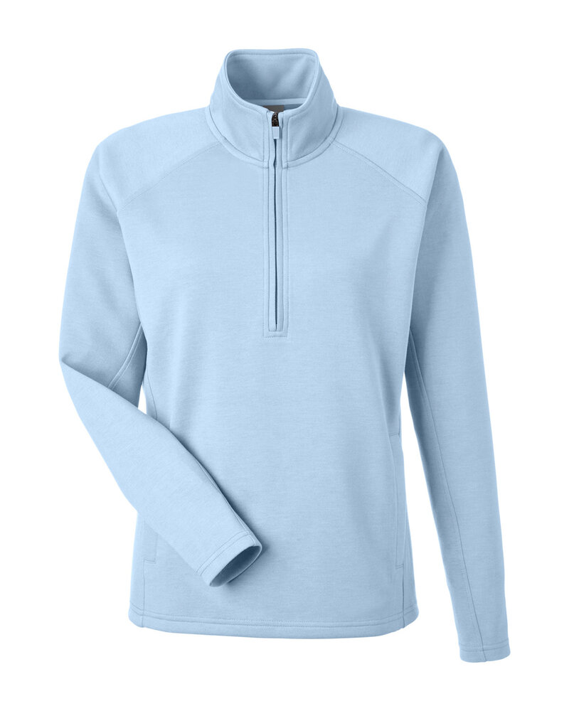 J America 8754JA Ladies' Apex Fleece Quarter-Zip Front Fullsize"