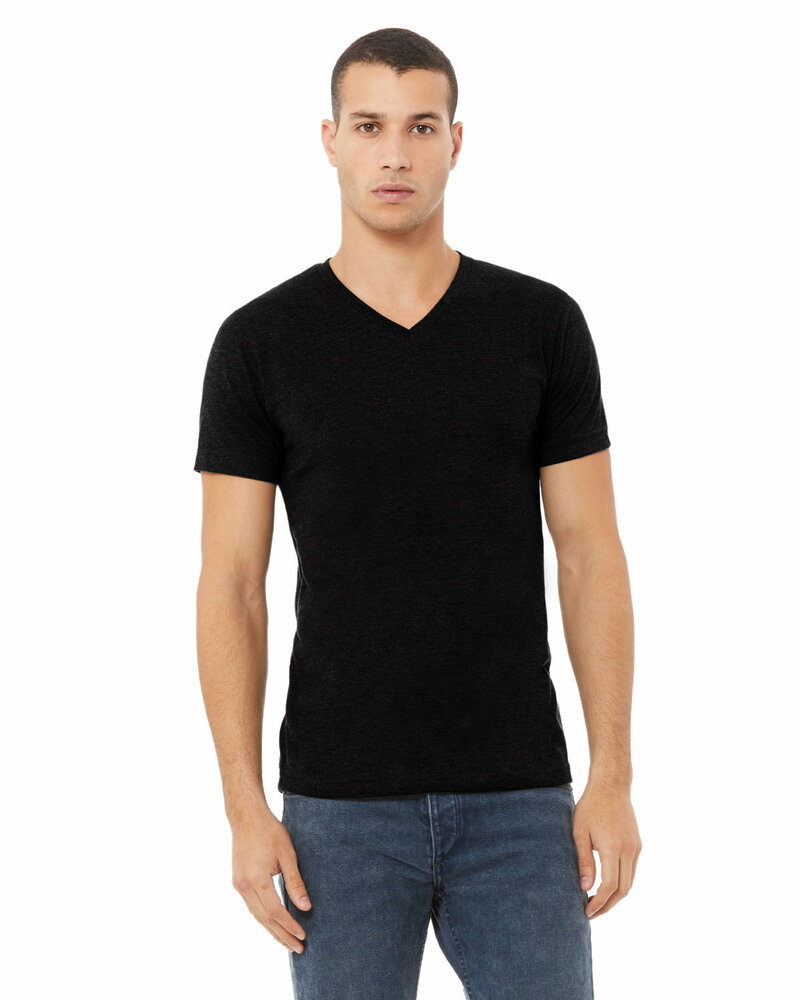 bella + canvas 3005cvc unisex cvc jersey v-neck t-shirt Front Fullsize