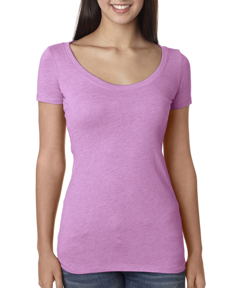 Next Level 6730 Ladies' Triblend Scoop Front Fullsize"