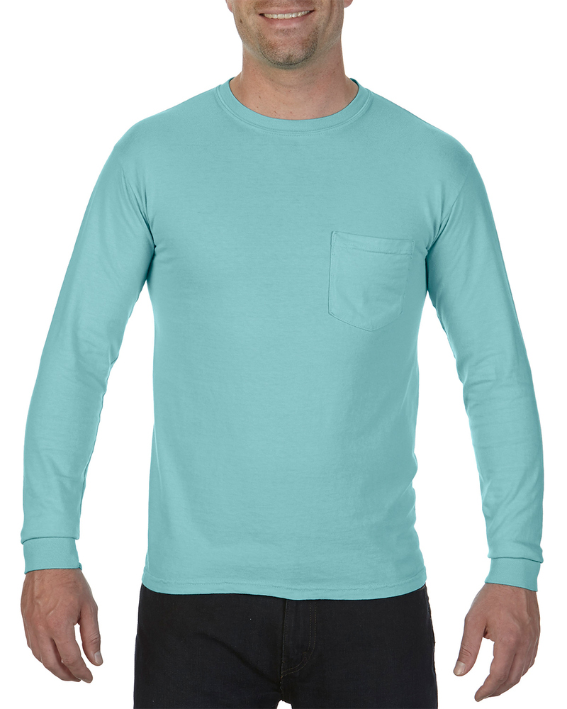 Comfort Colors C4410 Adult Heavyweight RS Long-Sleeve Pocket T-Shirt Front Fullsize"