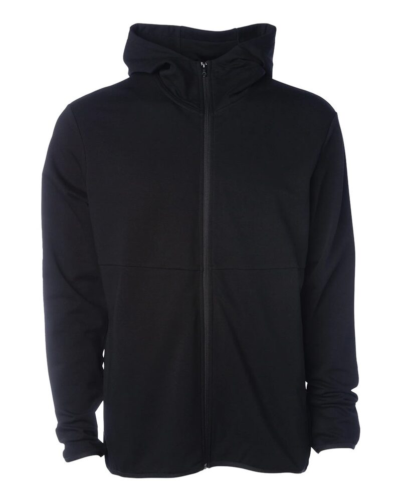 independent trading co. exp30pz perform full-zip hooded sweatshirt Front Fullsize