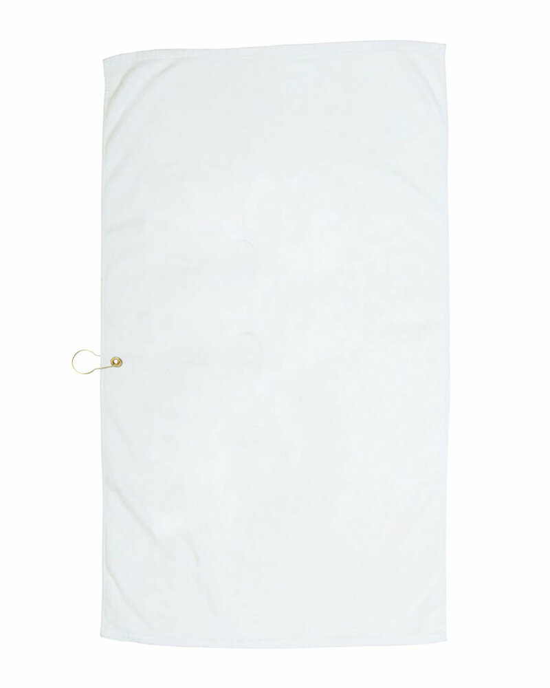 pro towels 2442gmt golf-caddy towel with center brass grommet & hook Front Fullsize