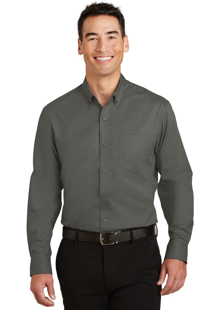 Port Authority TS663 Tall SuperPro ™ Twill Shirt Front Fullsize"