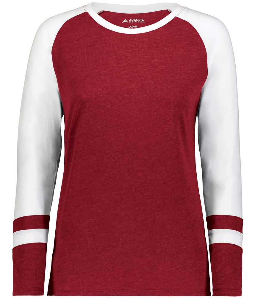 Augusta Sportswear AS2918 Girls Fanatic 2.0 Long Sleeve Tee Front Fullsize"