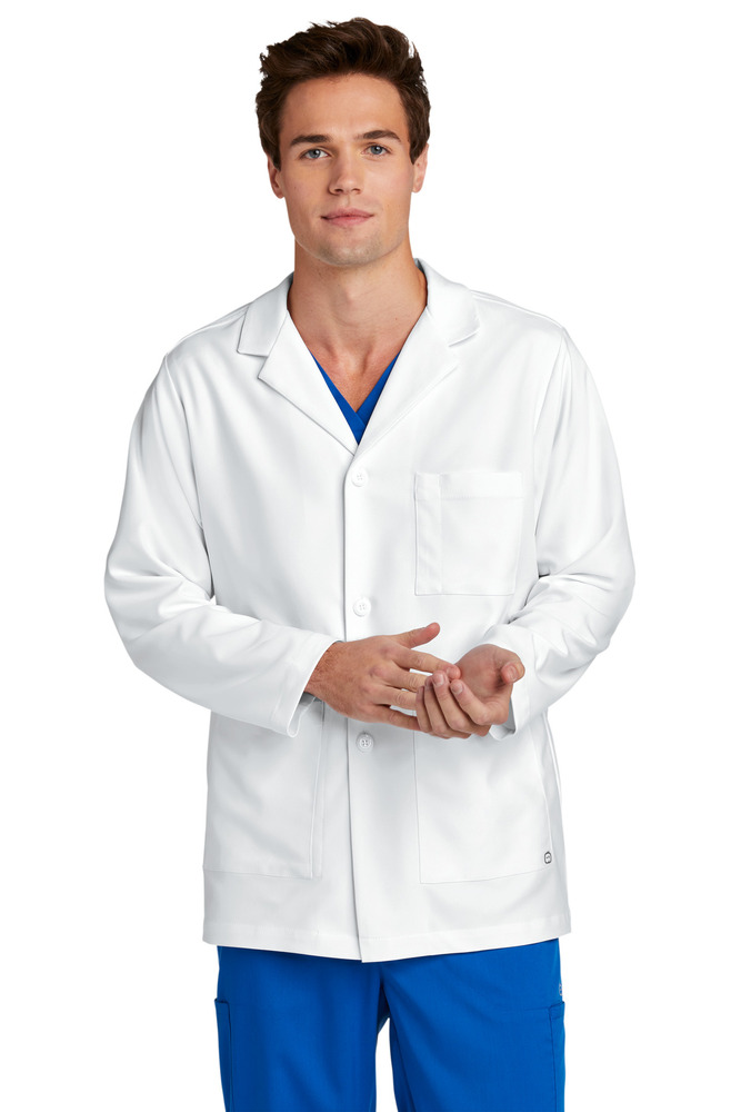 wonderwink ww5072 men's consultation lab coat Front Fullsize