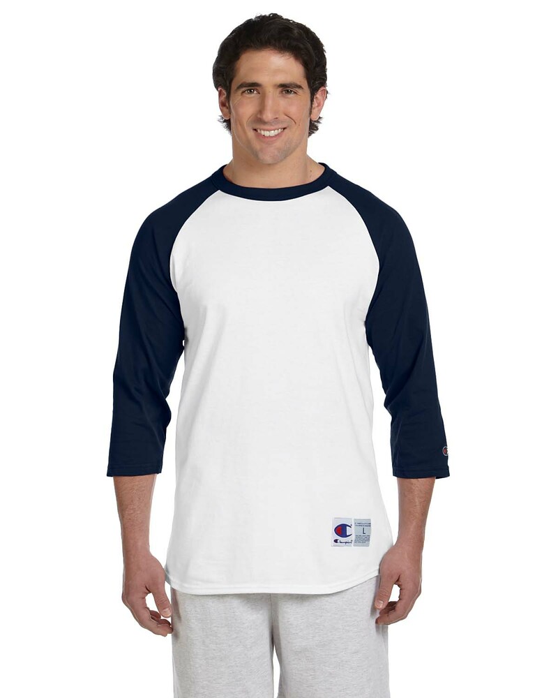 Champion T1397 Adult Raglan T-Shirt Front Fullsize"