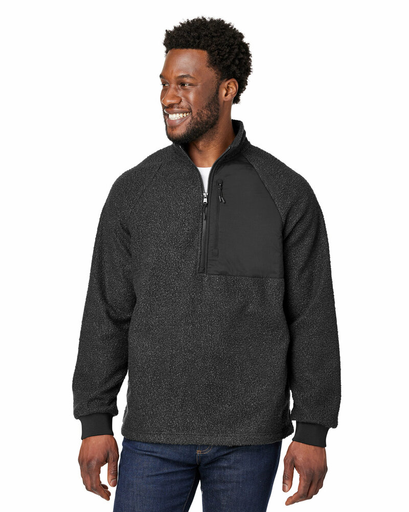 north end ne713 men's aura sweater fleece quarter-zip Front Fullsize