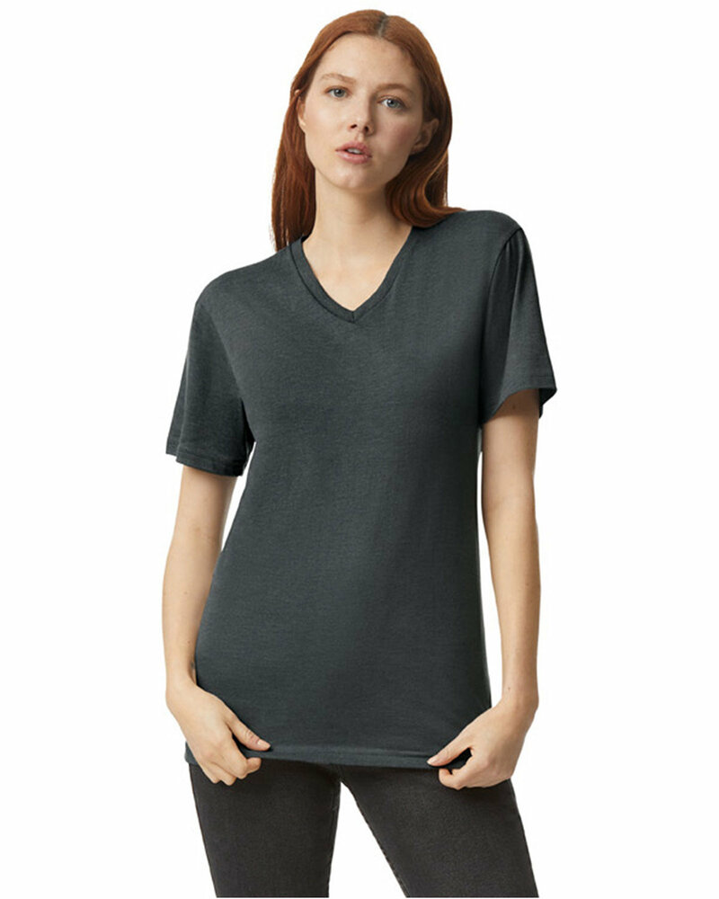 american apparel 2006cvc unisex cvc v-neck t-shirt Front Fullsize