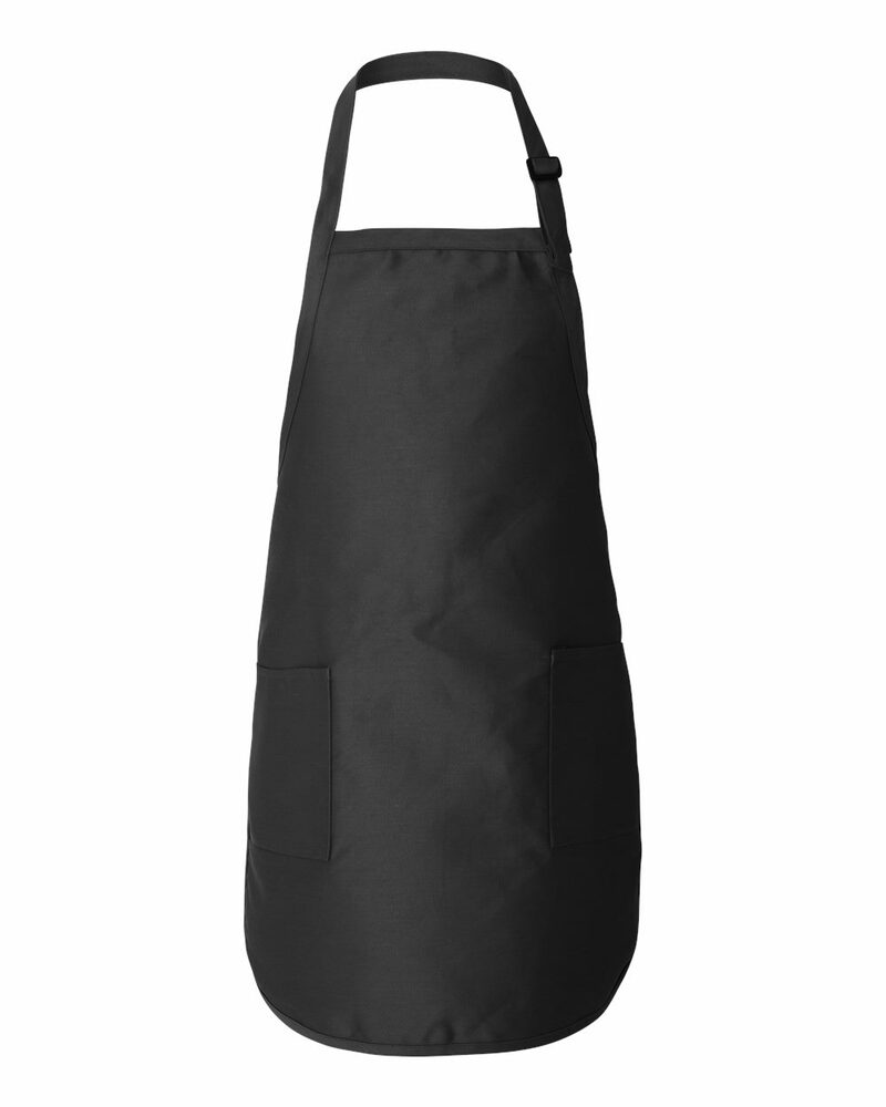 q-tees q4350 full-length apron with pockets Front Fullsize