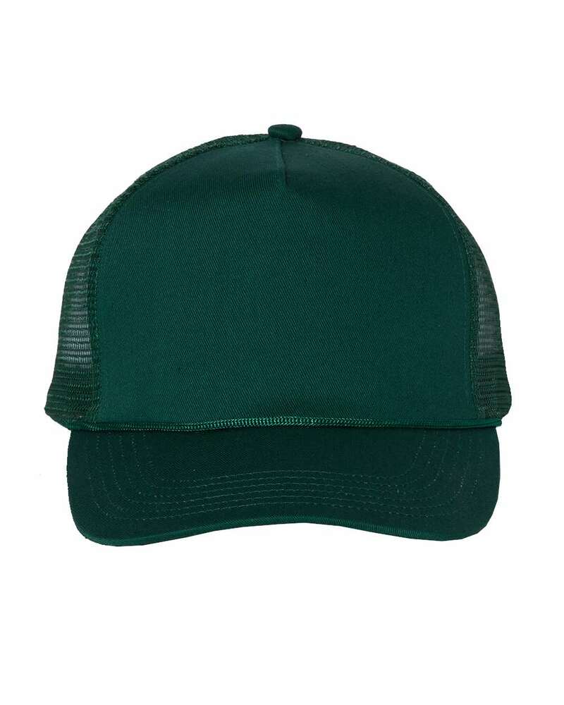 Valucap 8804H Five-Panel Mesh-Back Trucker Cap Front Fullsize"