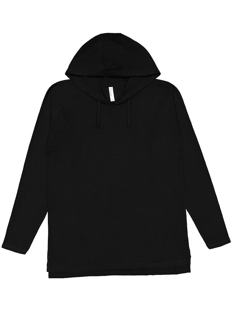 LAT 6917 Unisex Lng Slv Raglan Hood Tee Front Fullsize"