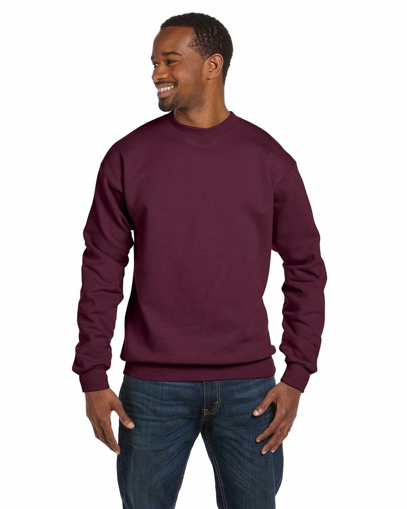 Hanes P1607 Unisex Ecosmart® 50/50 Crewneck Sweatshirt Front Fullsize"